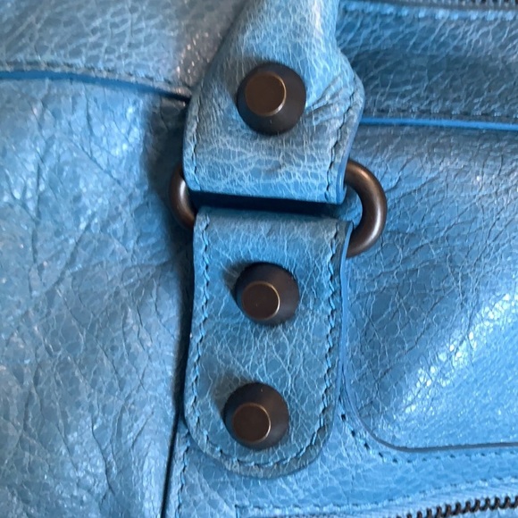 Balenciaga Blue Twiggy Shoulder Bag - Picture 7 of 16